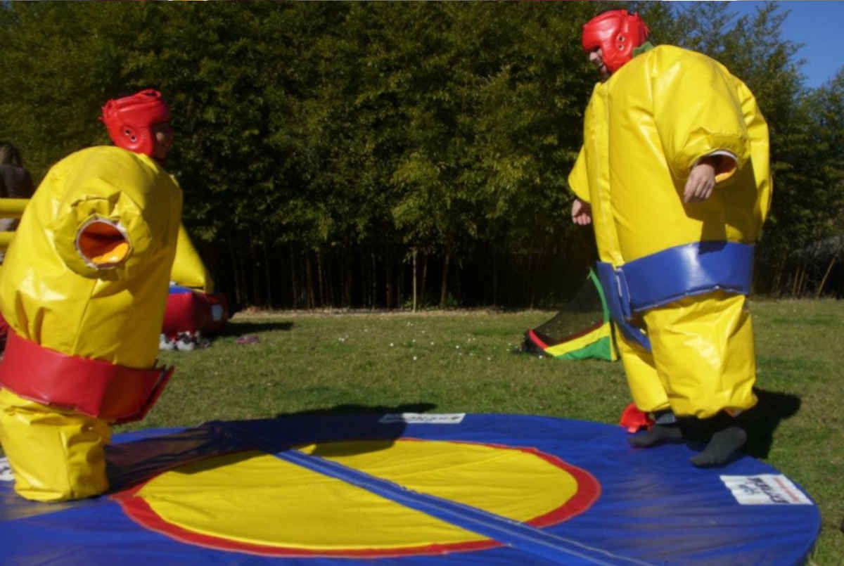 insuflável lutadores de sumo